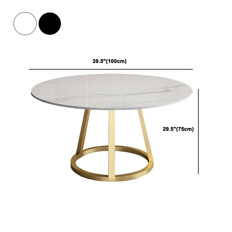 Contemporary Round Table Set 1/2/5/7 Pieces Dining Set for Kitchen