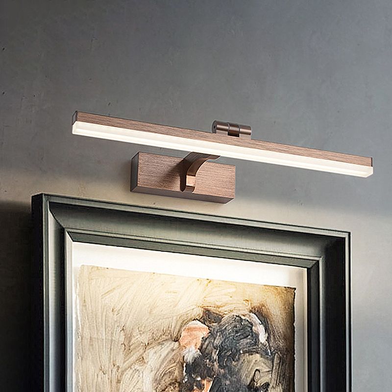 Lampada per pareti di vanità a LED lineare in alluminio Lampada per foto alimentabile minimalista