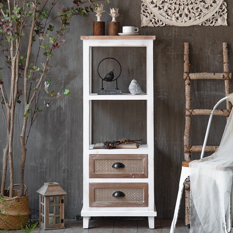 Contemporary 13.8" Wide Wooden Chest, Rectangle Accent Cabinet with Drawer