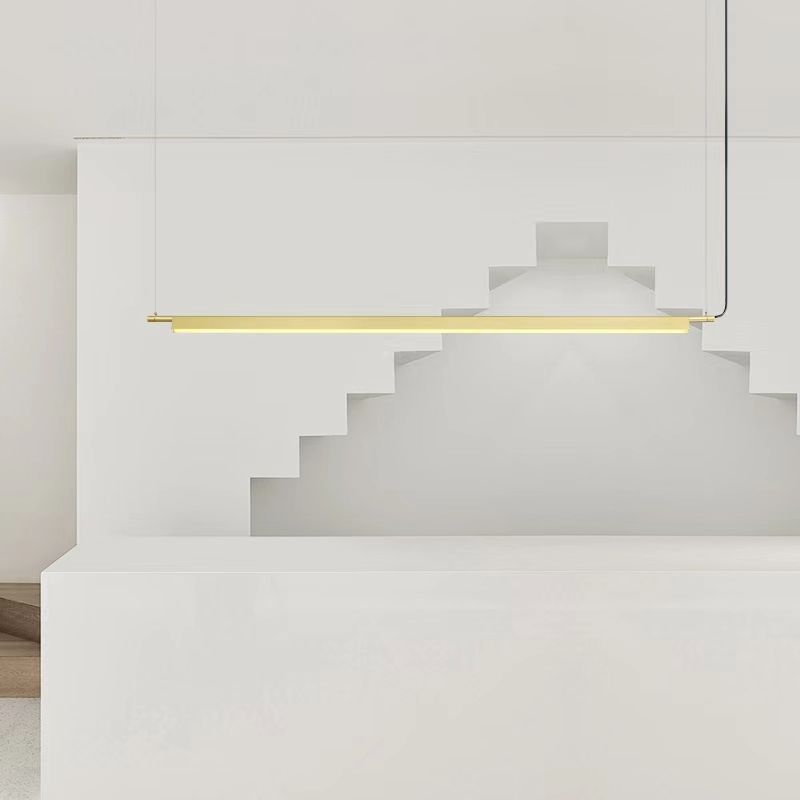 Estilo contemporáneo lineal isla light light metal 1- Light Island Colgante
