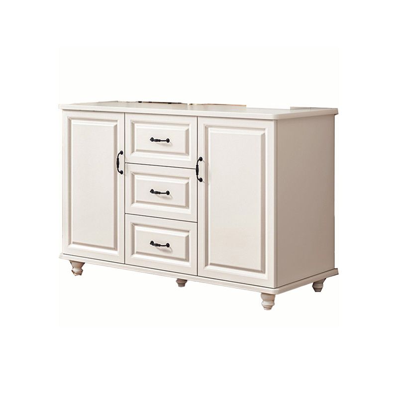 Mid-Century Modern Accent Cabinet Square Storage Cabinet with Drawer