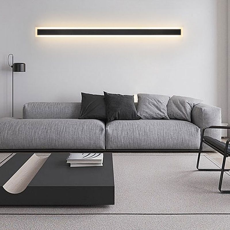 Modern Wall Lights Rectangle Wall Sconce Lights Metal 1 Light Wall Sconce Lights