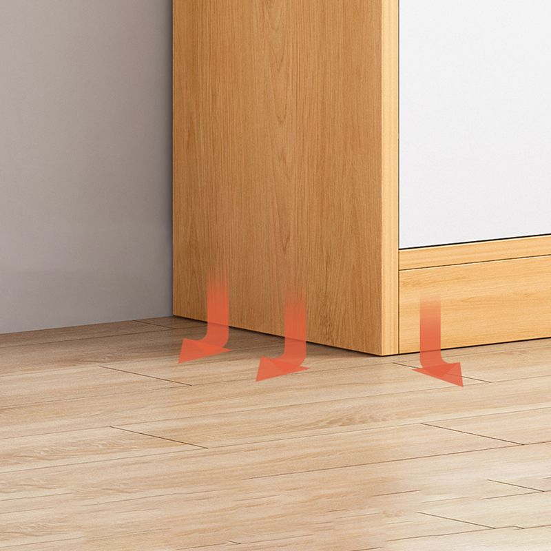 Standard Engineered Wood Book Shelf Contemporary Closed Back Bookshelf