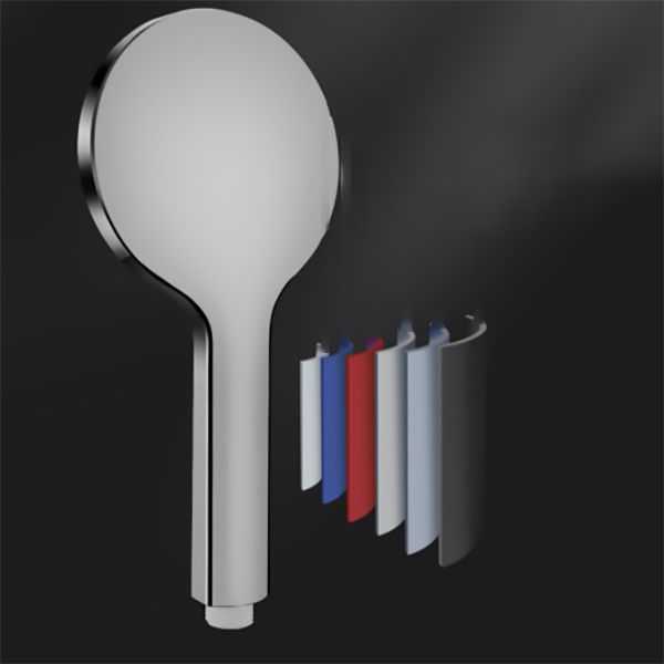 High Flow Handheld Shower Head 4-Spray Patterns Wall-Mount Showerhead