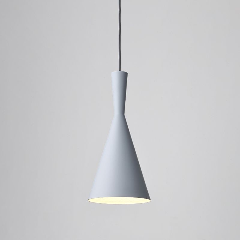 Kegelschatten hängende Beleuchtung moderner Metall 1 hängende Lampe für Bett