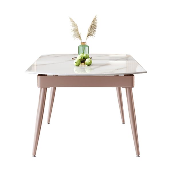 Glam Foldable Stone Dining Room Stainless Steel Base for Dining Room