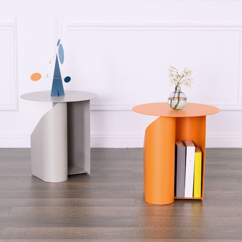 Abstract Base Design Cocktail Table Round Iron Art Coffee Table