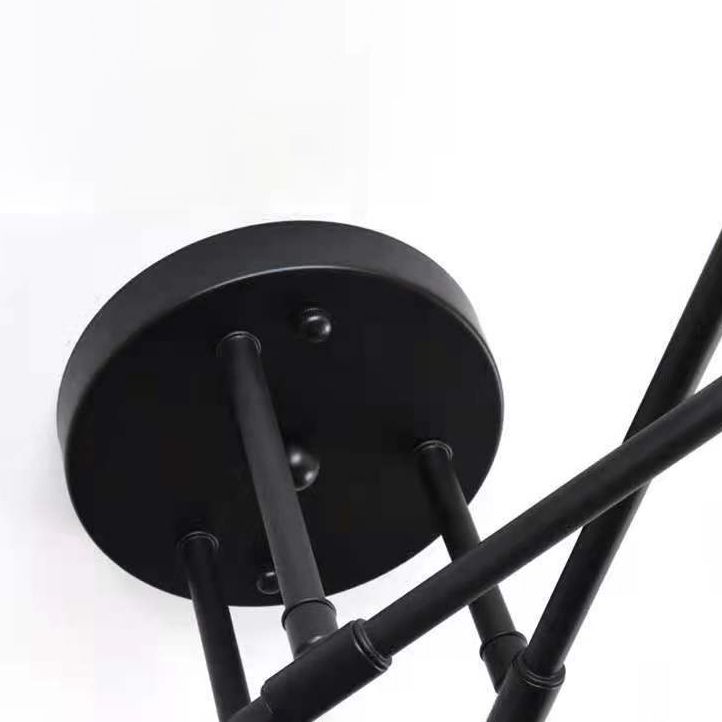 Modern Sputnik Shape Flush Mount Light Fixtures Metal Flush Mount Ceiling Light