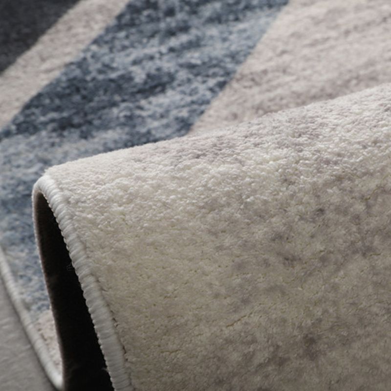 Contemporary Geometric Pattern Carpet Polyester Indoor Rug Pet Friendly Area Rug for Home Decoration