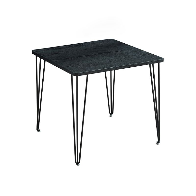 4-foot MDF Dinette Table Industrial Style Square Dining Table for Home