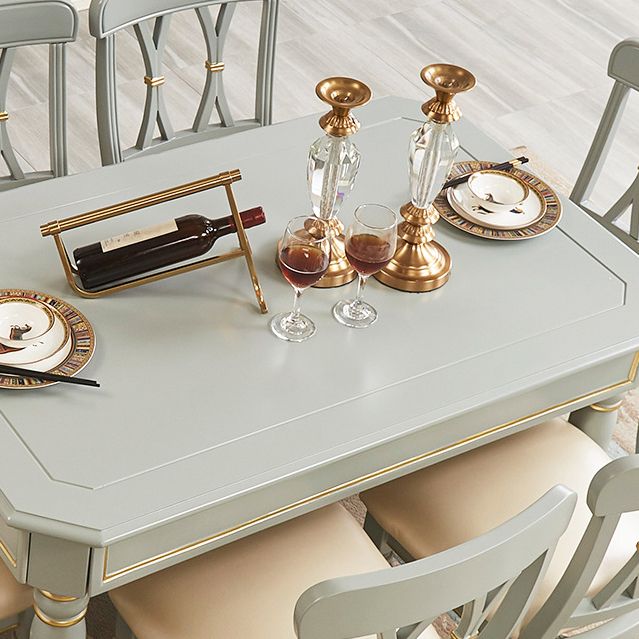 Traditional Wooden Dining¬†Room¬†Set with Rectangle Table Home Dining Table Furniture