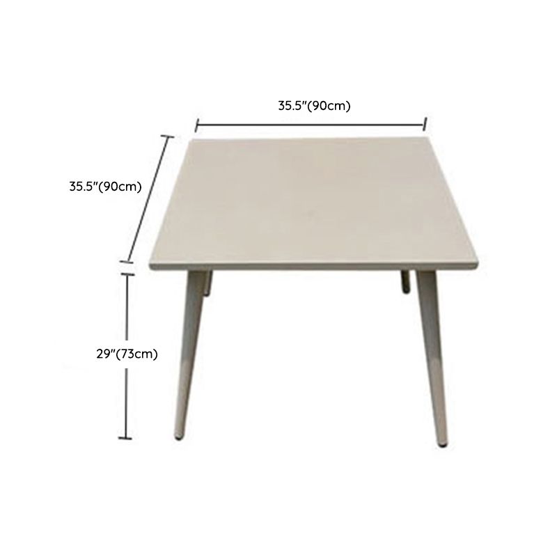 Boho Style Dining Set Grey Metal 1/5/7 Pieces Dining Set with Metal Frame