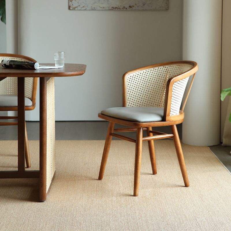 Contemporary Dining Set 1/4/5/6 Pcs Solid Wood Dining Table and Chairs