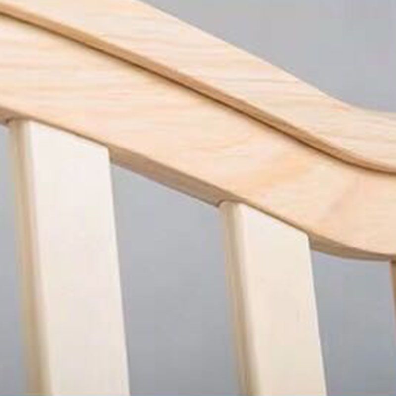 Modern Pine Wooden Changing Table with Pad Arch Top 2-in-1 Changing Table with Storage