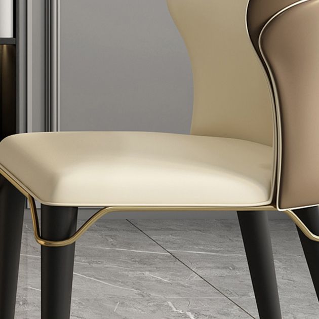 Sillas sin brazos de comedor de madera Glam, sillón con respaldo para uso en restaurantes