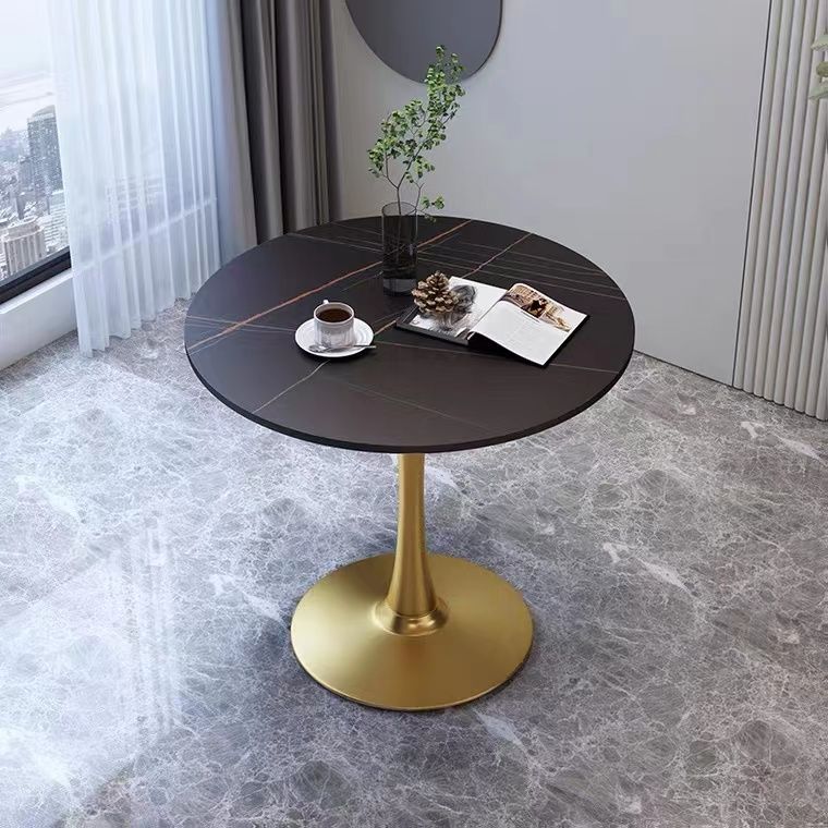 Tavolo da pranzo rotondo contemporaneo tavolo da pranzo in pietra sinterizzato per sala da pranzo