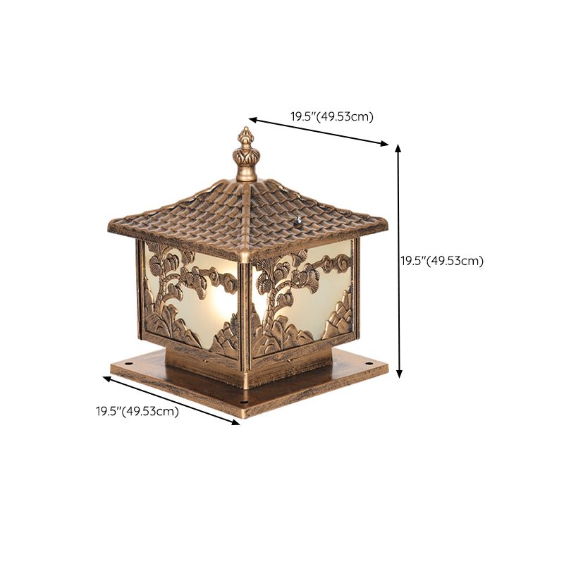 Minimalist LED Pillar Light Household Solar Lighting Fixture for Garden