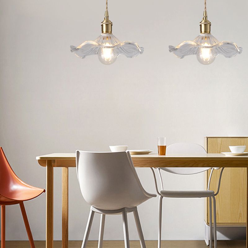 Blumenglas Anhänger Deckenleuchte Einfachheit Stil klarer Anhänger Beleuchtung