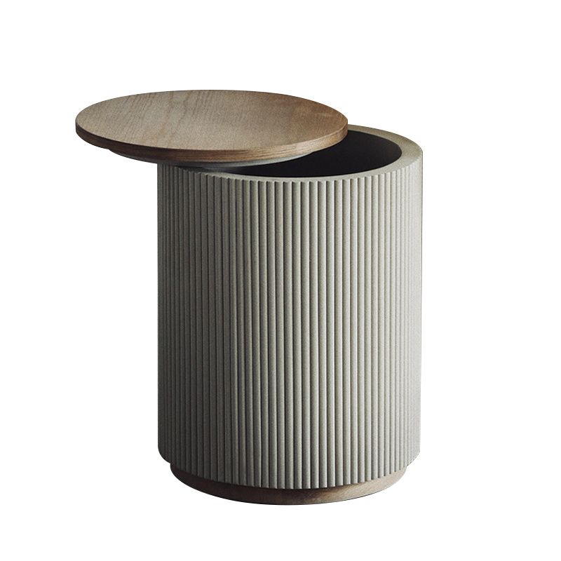 19.7" Tall North European Drum End Table Round Side End Table for Living Room