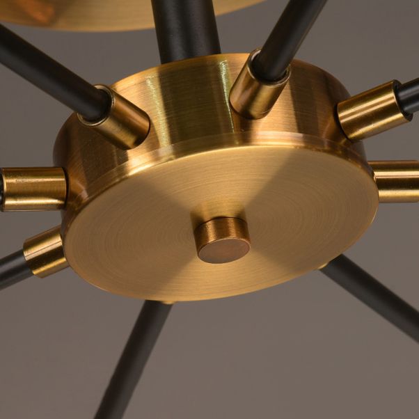 Eigentijdse bol spoeling licht armatuur glas spoelbevestiging plafondlicht in goud