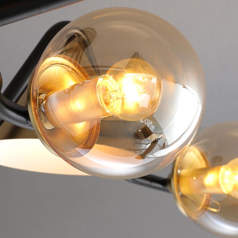 Sala da pranzo Isola Light Light Style Modern Style Isola Accensione con sfera di vetro