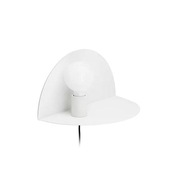 Open Bulb Kids Bedroom Wall Light with Half-Circle Metal 1 Light Nordic Style Sconce Light