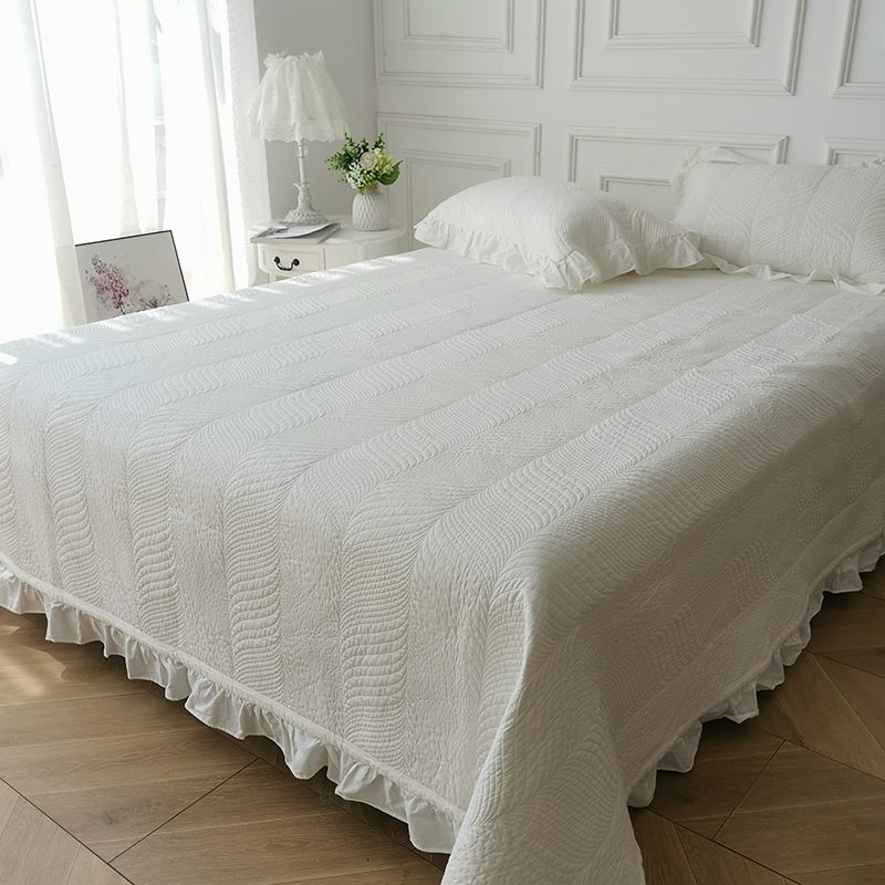 Modern Bed Sheet Set Cotton Solid Color Fitted Sheet for Bedroom