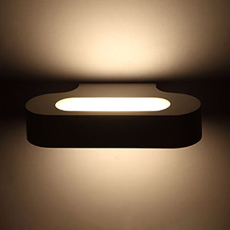 Modern Simple Aluminum Vanity Light Ellipse Shape Vanity Lamp for Shower Room