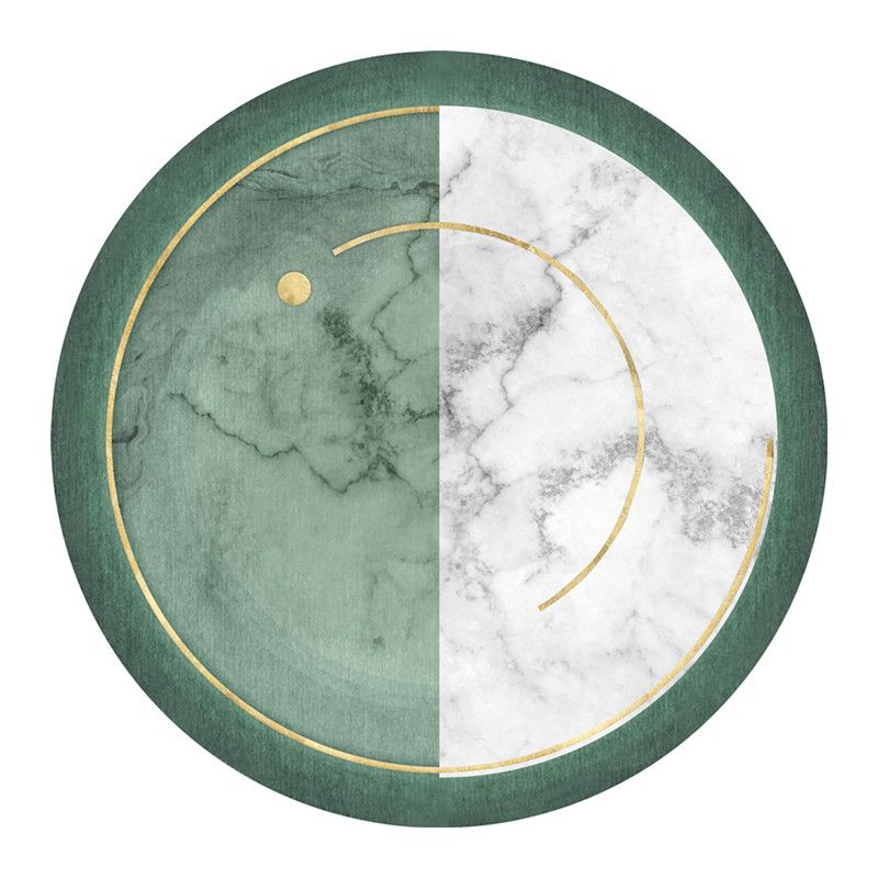 Prachtig ronde tapijt Modern polyester gebied Tapijt woonkamer tapijt met niet-slipachter