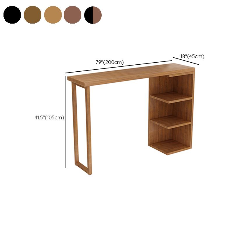 Modern Pub Height Dining Table Natural Pine Counter Height Table