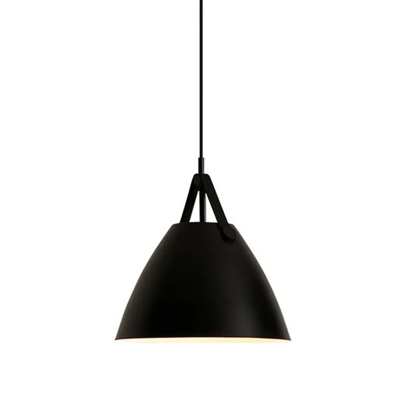 Forme du cône de style moderne Métal de lampe de suspension 1 Lumières éclairées pour le café