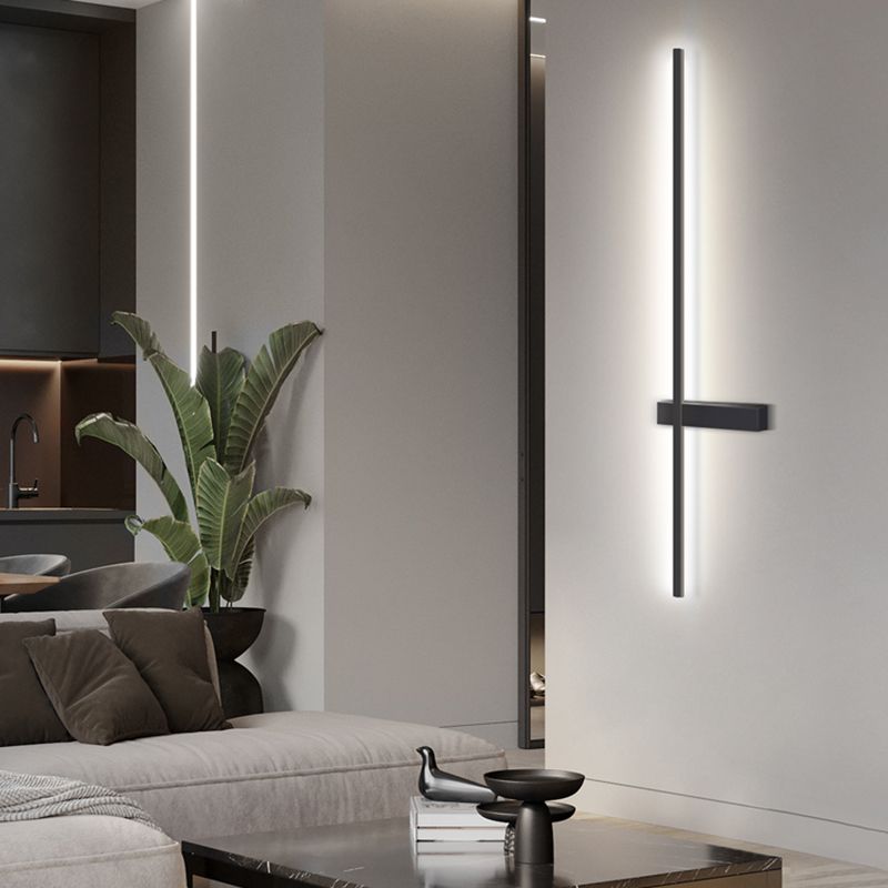 Modern Minimalist Style Linear Wall Light Sconces Aluminum Wall Light