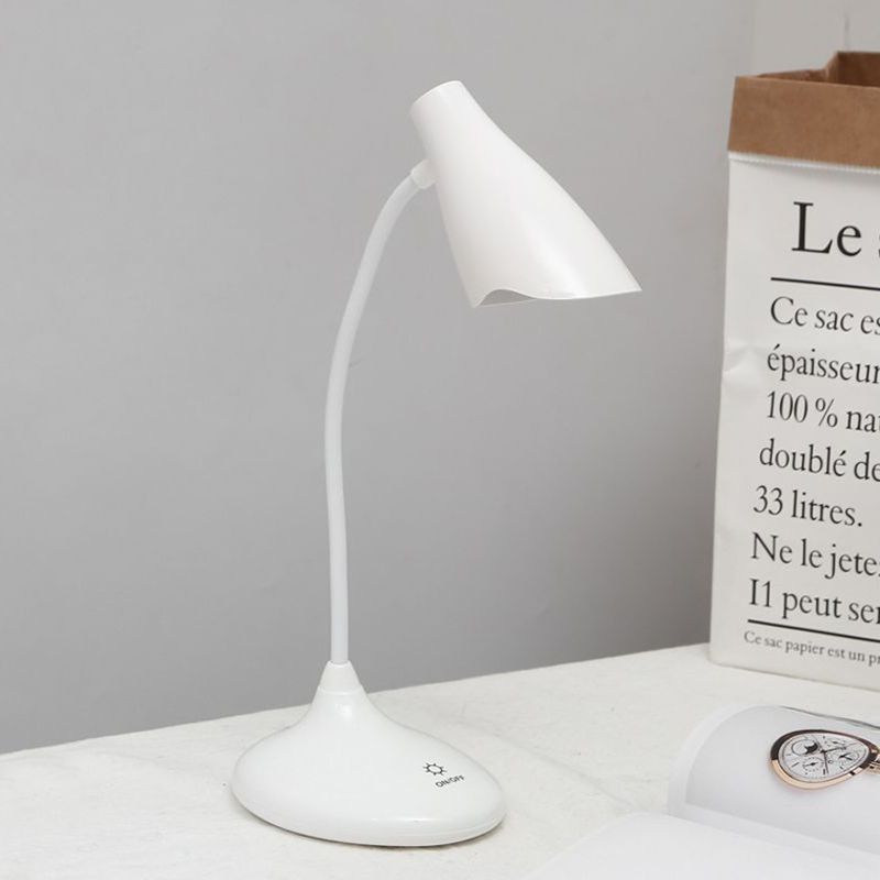 Nordic Bell Form Standing Desk Light Touch-gevoelige blauw/groen/roze/witte LED-bureaulamp met USB-laadpoort