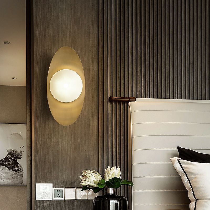 1 Light Globe Wall Lighting Fixtures Modern Style Glass Wall Mounted Lamps