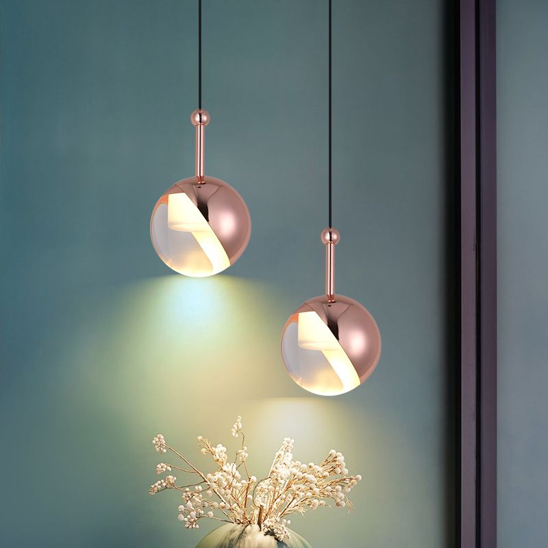 Aluminium Globe LED -Pendelleuchte in moderner Luxusstil Kristalllampe Kristalllampe