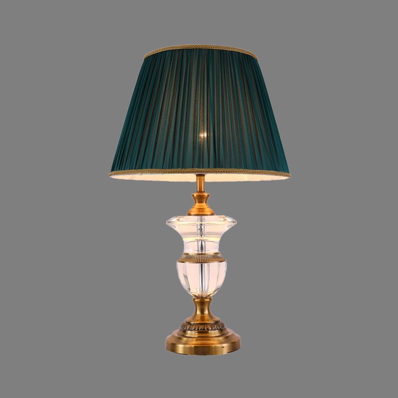 1 hoofd potvorm nachtkastje lamp modernistische handgesneden kristallen leeslicht in zwart