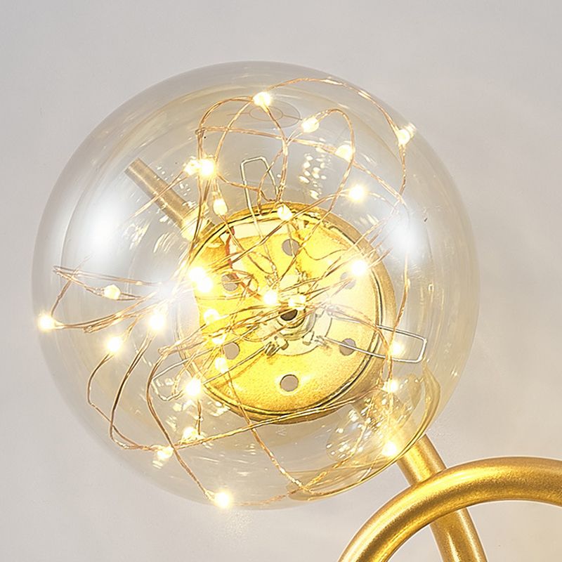 Light Luxury Metal Wall Light Nordic Style Led Wall Lamp for Living Room