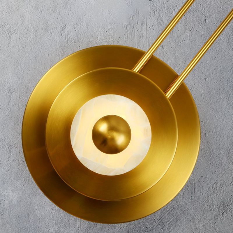 Light Luxury Wall Mount Light Iron Circle Shape Wall Lamp for Bedroom