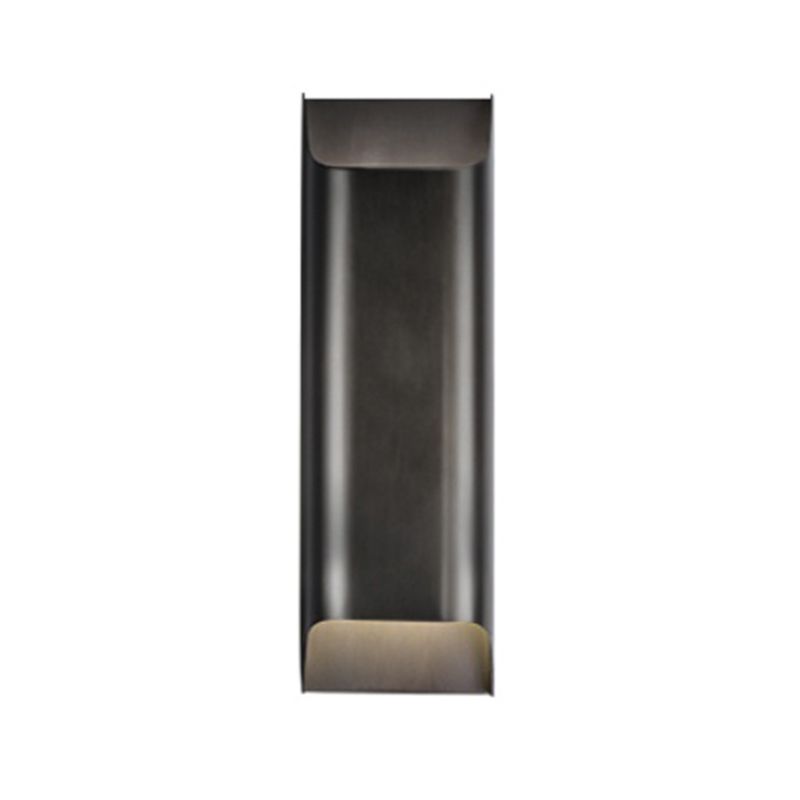 Square Shade Metal Wall Sconce Modern Style Multi Lights Wall Lighting Fixtures in Black