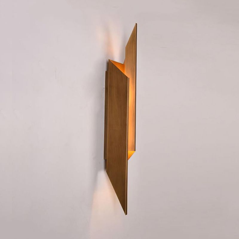 Wrapped Sconce Light Traditionary Metal 2 Bulbs Copper Wall Mounted Lamp for Bedside