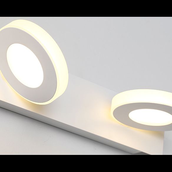 Moderne mode -ijdelheid verlichtingsarmatuur verstelbare hoofdliggers van kop LED -wandverlichtingsideeën voor badkamer