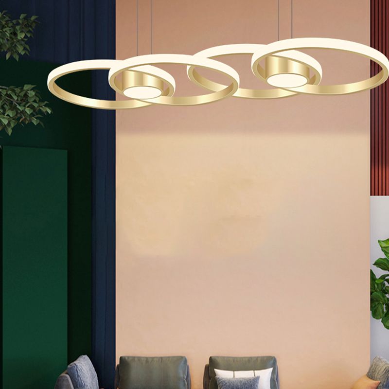 Minimalismo contemporaneo Caratteristico Stile nordico LED Isola sospesa Luce a ciondolo per sala da pranzo