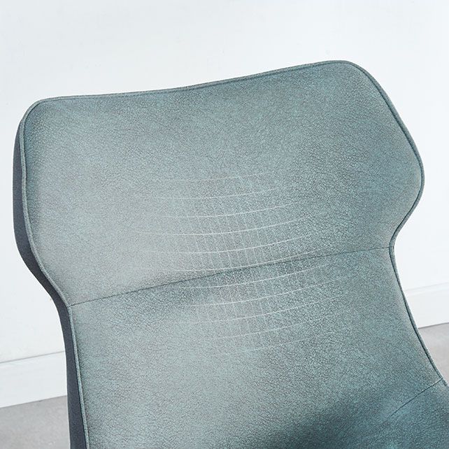 Chaises de salle à manger en faux cuir contemporain chaises sans bras pour cuisine