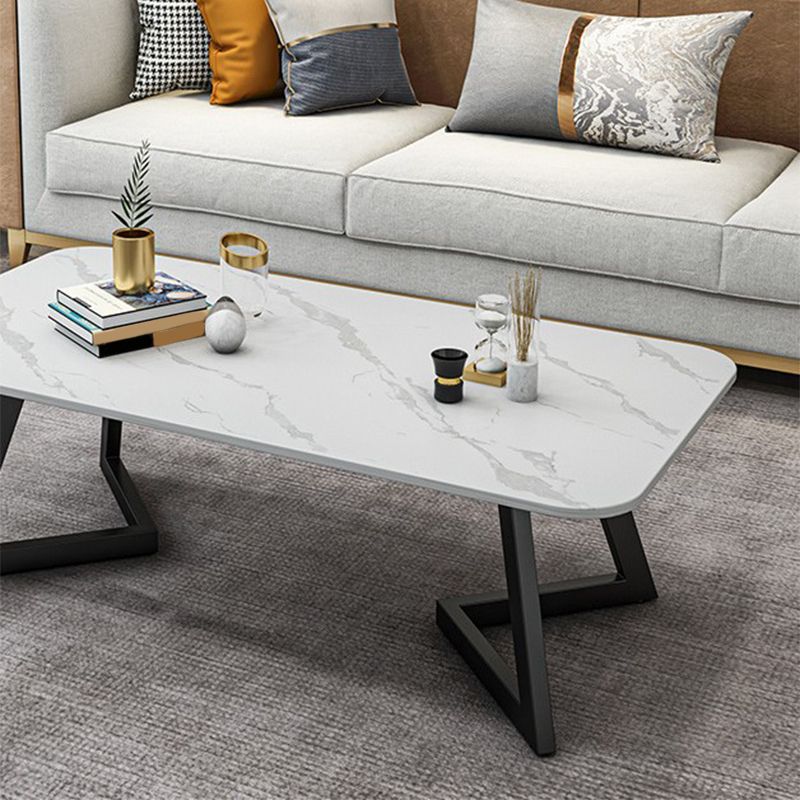 Slate Coffee Table Rectangle 17.7" High Coffee Cocktail Table