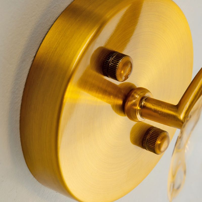 Industrial Style Ball Wall Sconce Glass 1 Light Sconces for Bedroom