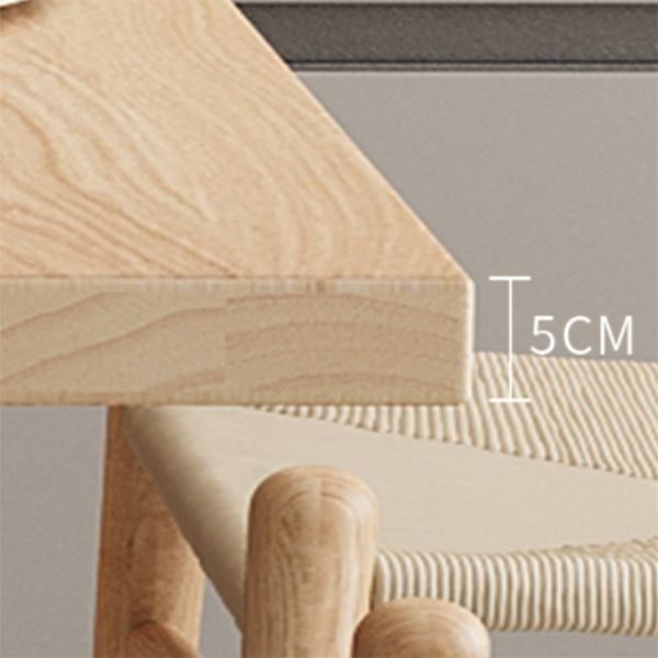 Modern Dining Set Rectangular Natural 1/4/5 Pieces Trestle Dinette Set