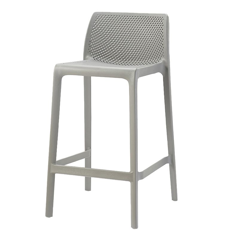 Modern Style Bar Stool Plastic Backrest Bar Stools for Dining Room