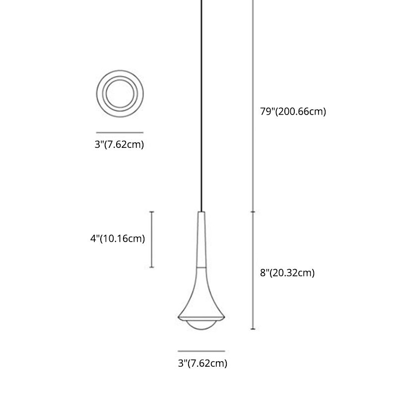 Raindrop LED Pendant Light Minimalist Aesthetic Acrylic Dining Room Suspension Lamp