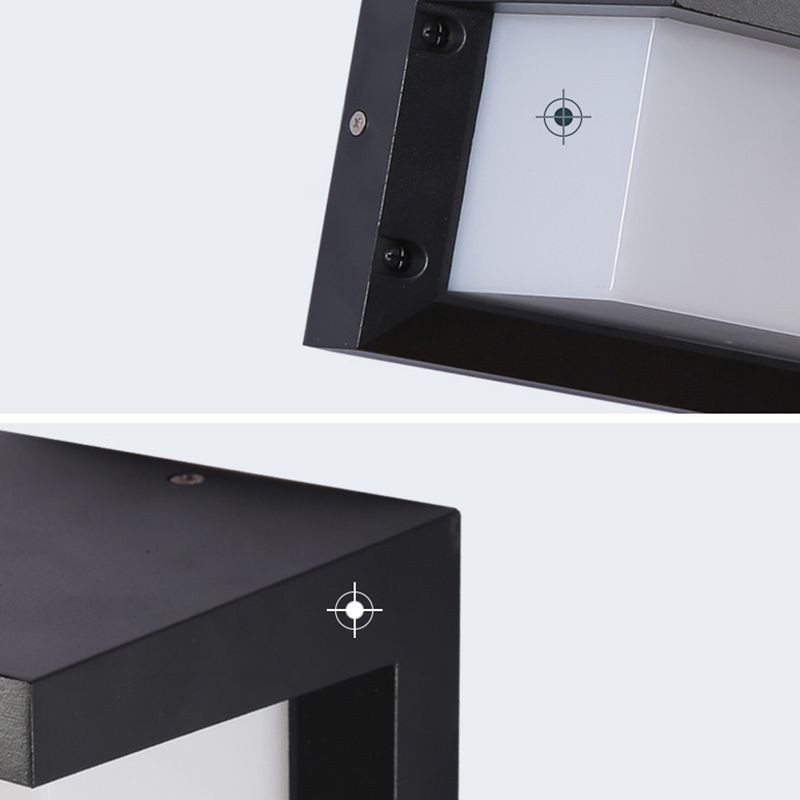 Minimalistische Leuchten wasserdichte Außenbeleuchtungskörper mit Acrylschatten