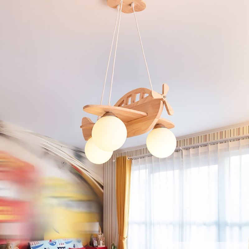 Flugzeug Kronleuchterleuchte moderne Holzheizbeleuchtung für das Restaurant
